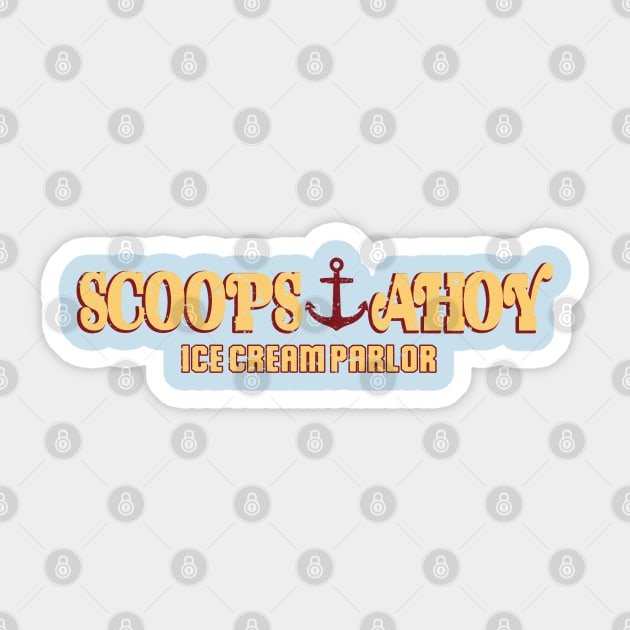 STRANGER THINGS 3: SCOOPS AHOY GRUNGE STYLE Sticker by FunGangStore